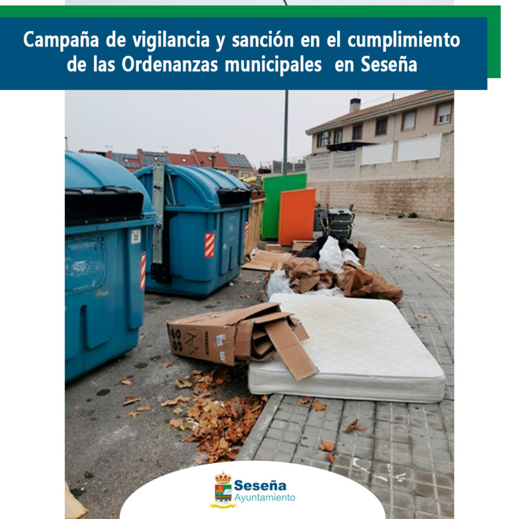 🚨 Campaña de vigilancia y sanción en el cumplimiento de las Ordenanzas municipales en Seseña 🏡📏 – Ayuntamiento de Seseña