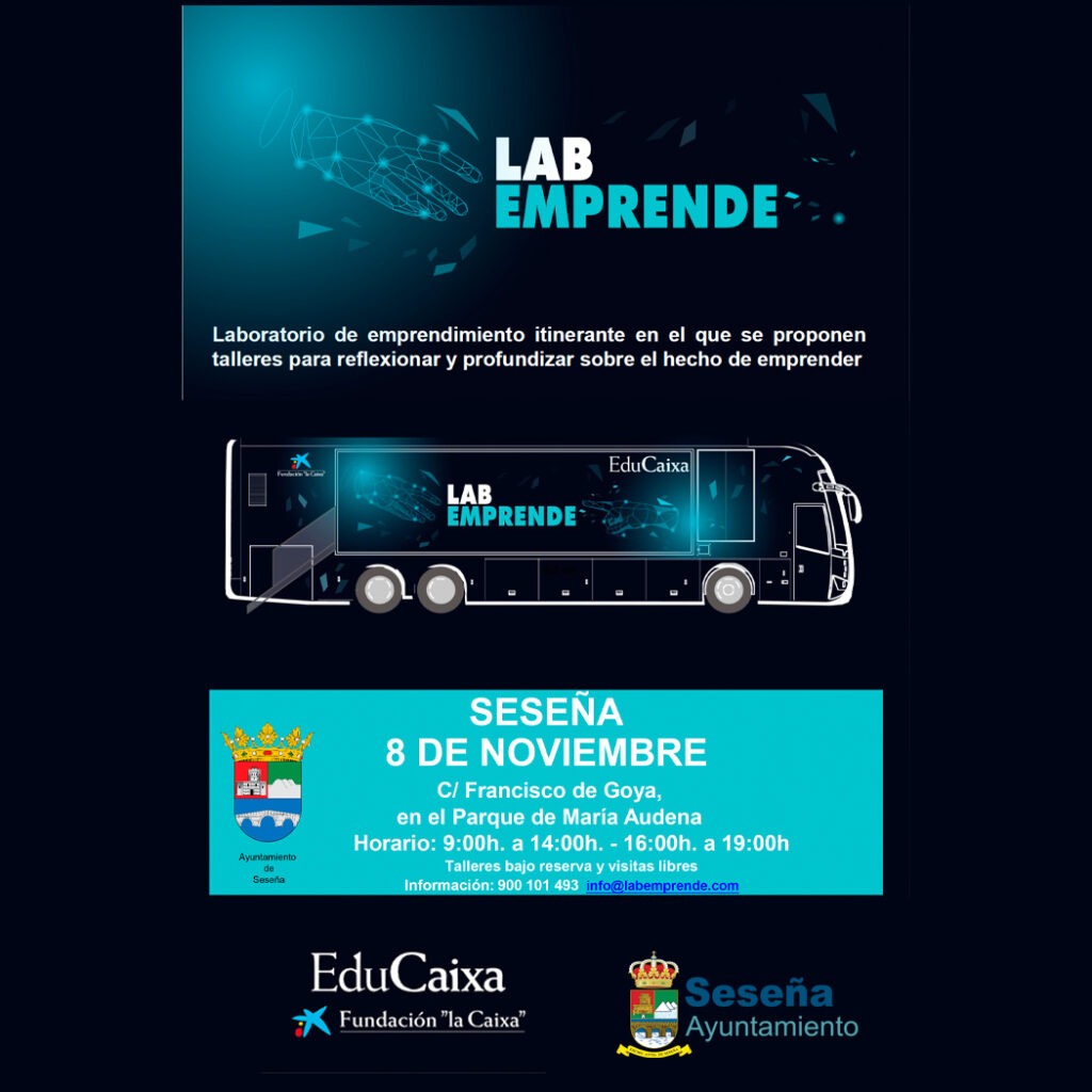 🚌🚀 LABEMPRENDE, el laboratorio itinerante de emprendimiento, llega a Seseña 🗓📍 – Ayuntamiento de Seseña