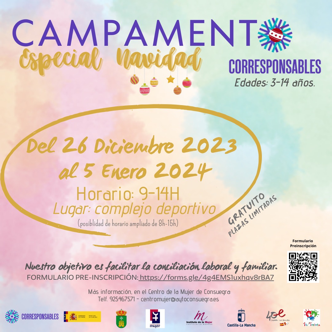 Plan Corresponsables 2023/2024. Campamento Especial de Navidad