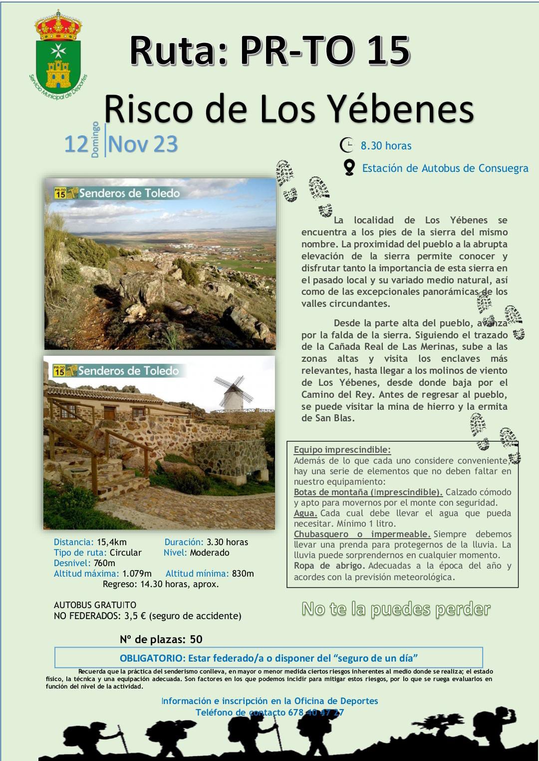 Ruta de Senderismo «RISCO DE LOS YÉBENES» (12 noviembre 2023)