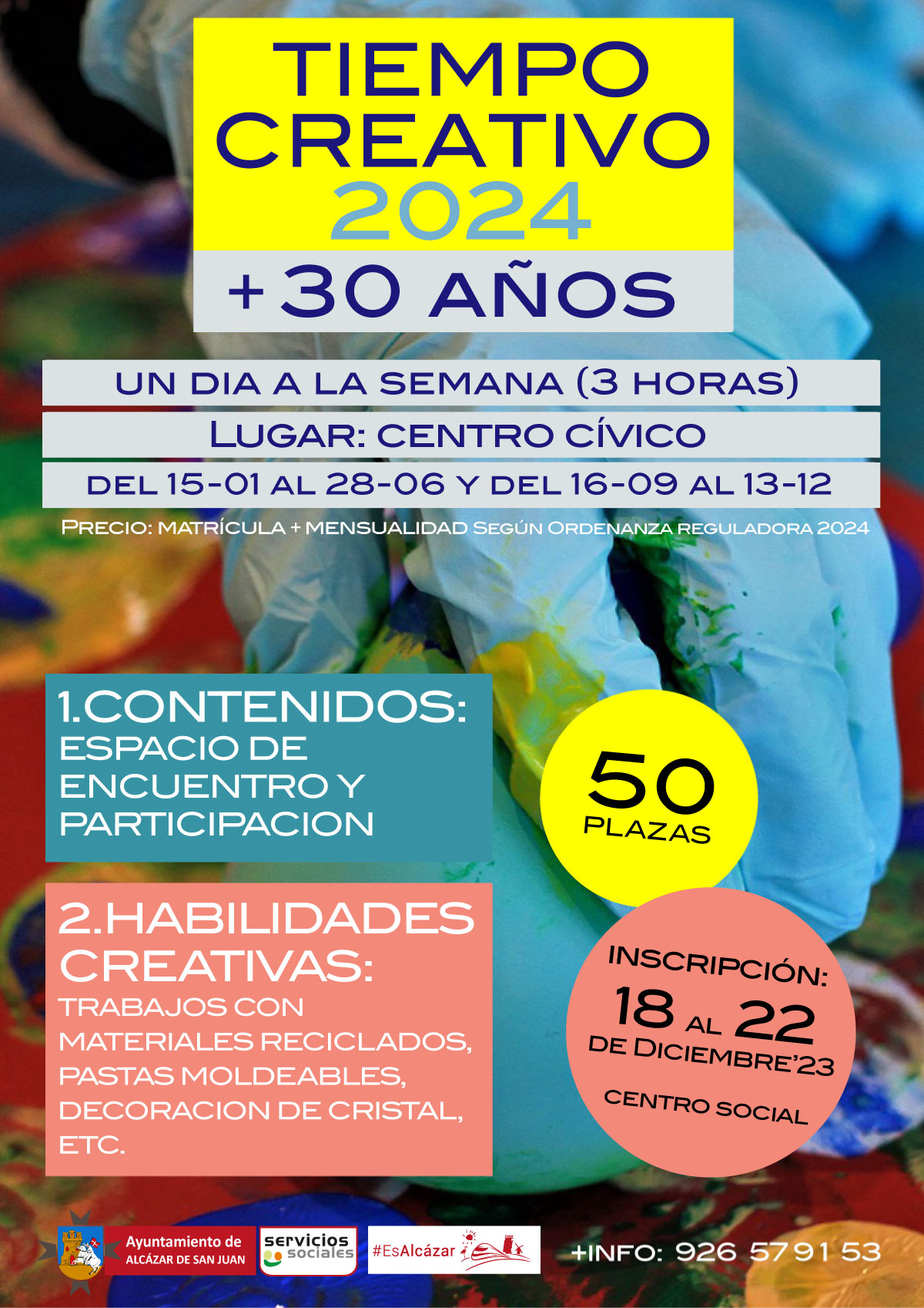 Servicio “Tiempo Creativo" para el curso 2024.