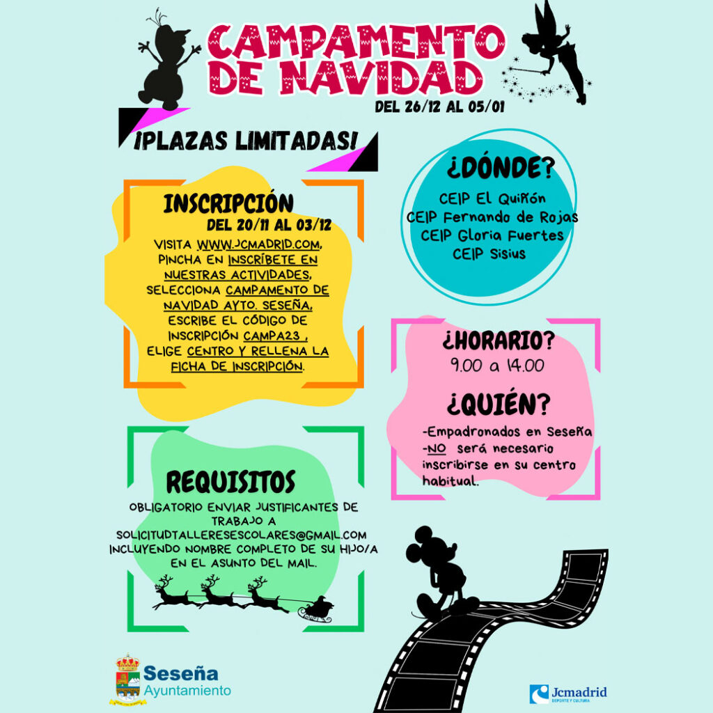 🎄 ¡Campamento de Navidad en Seseña! 🎅 – Ayuntamiento de Seseña