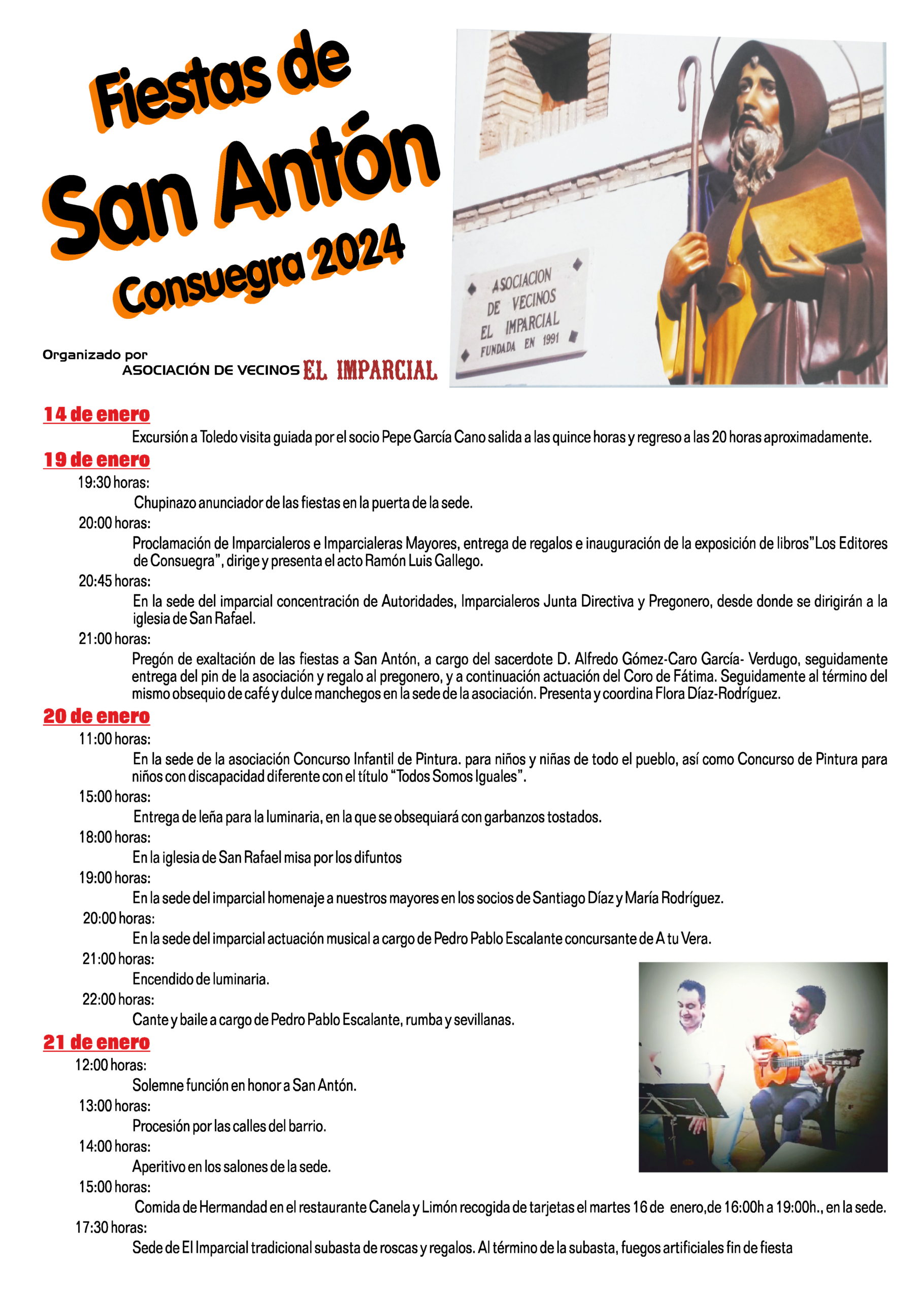 Fiestas de San Antón Consuegra 2024 en el barrio de "El Imparcial"