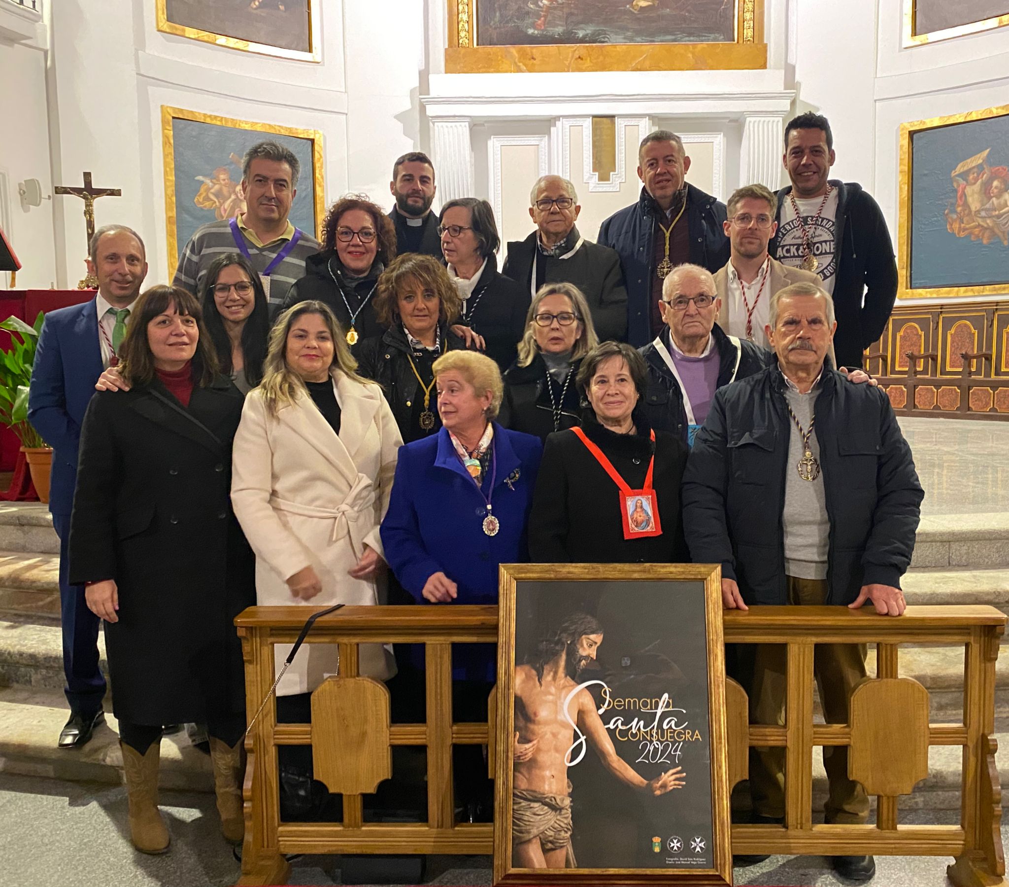 Presentación en Consuegra del cartel de Semana Santa 2024