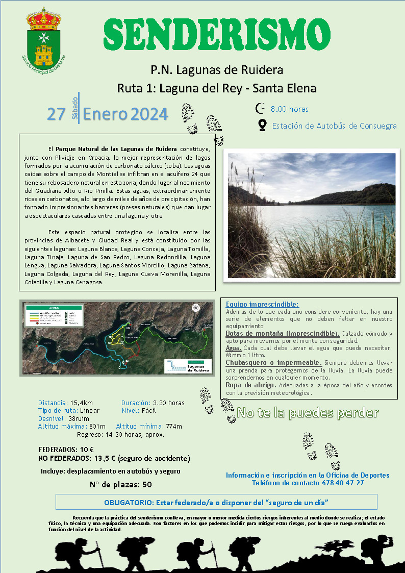 Ruta de Senderismo Parque Nacional Lagunas de Ruidera (27 de enero)