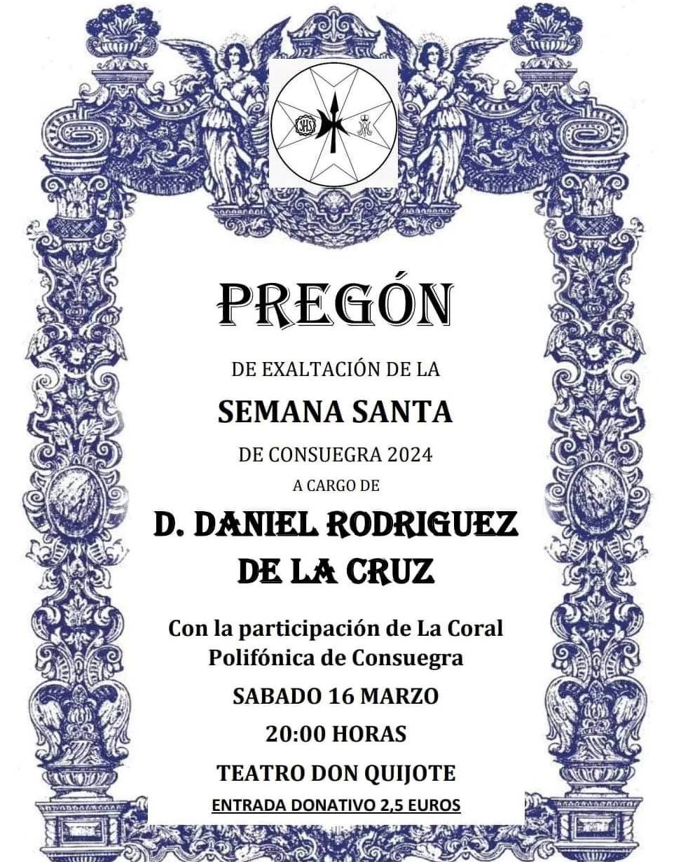 Pregón de Semana Santa Consuegra 2024