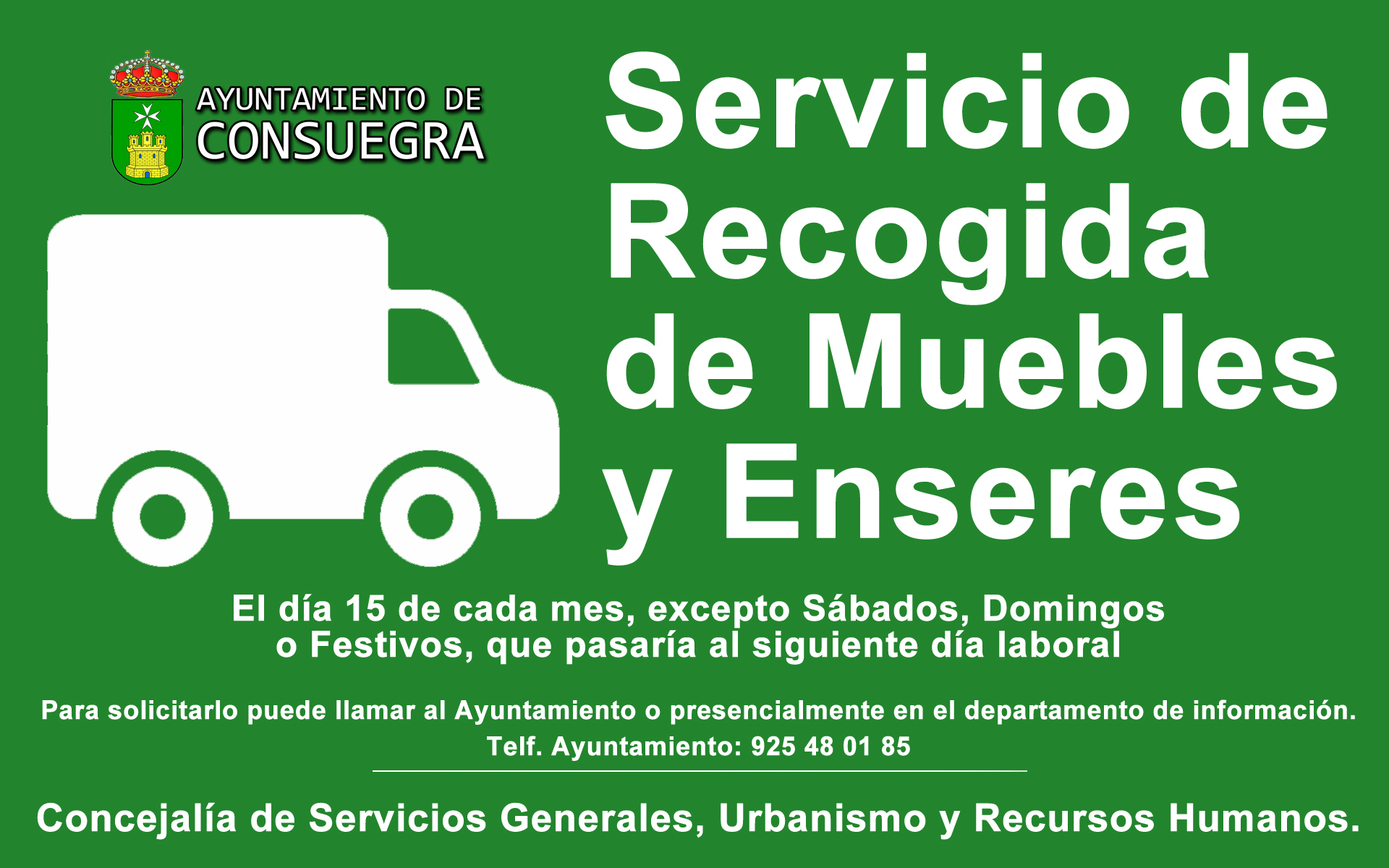 Servicio de recogida de muebles y enseres