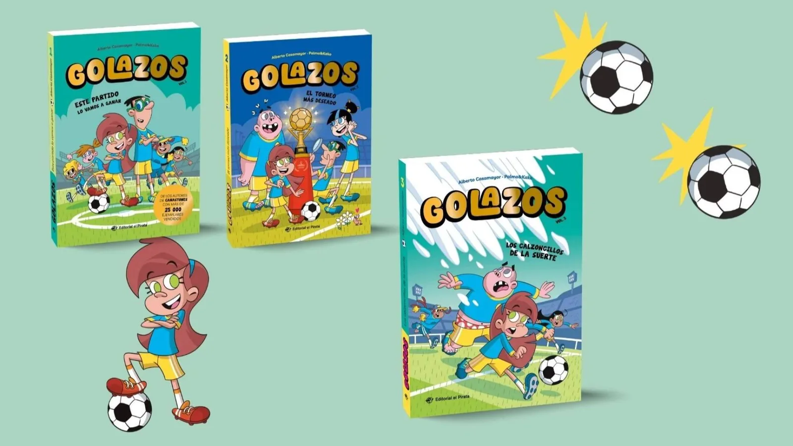 Fútbol, aventura y lectura; Golazos se apunta a la fiebre del Mundial